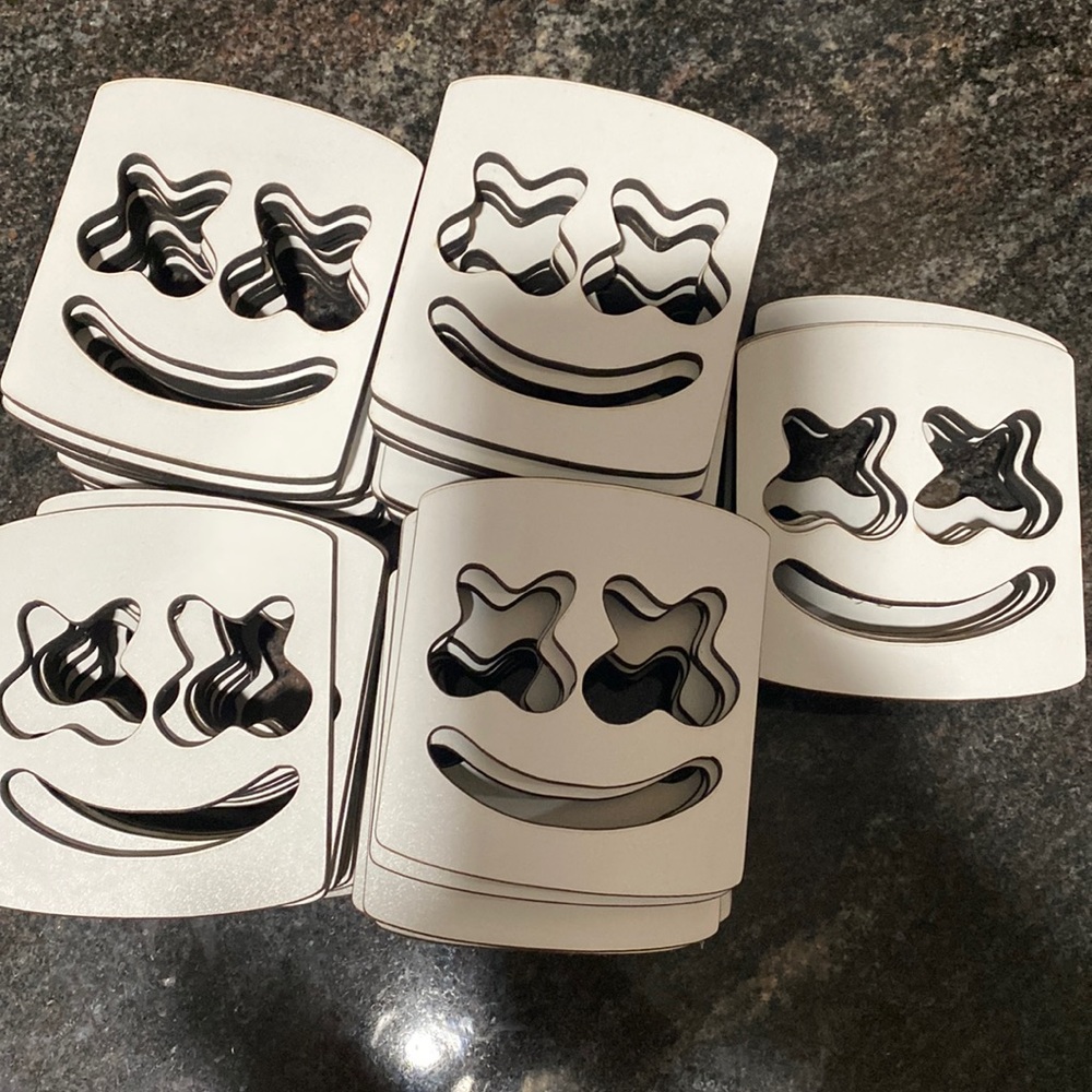 47 dj Marshmello head cut ouUsed 4 scavenger hunt